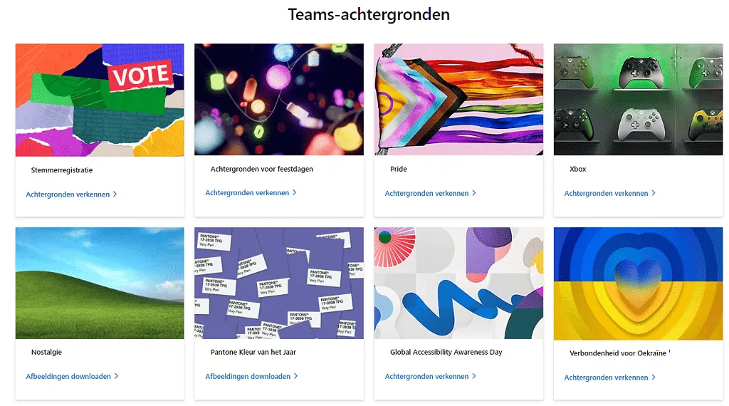 teams achtergronden