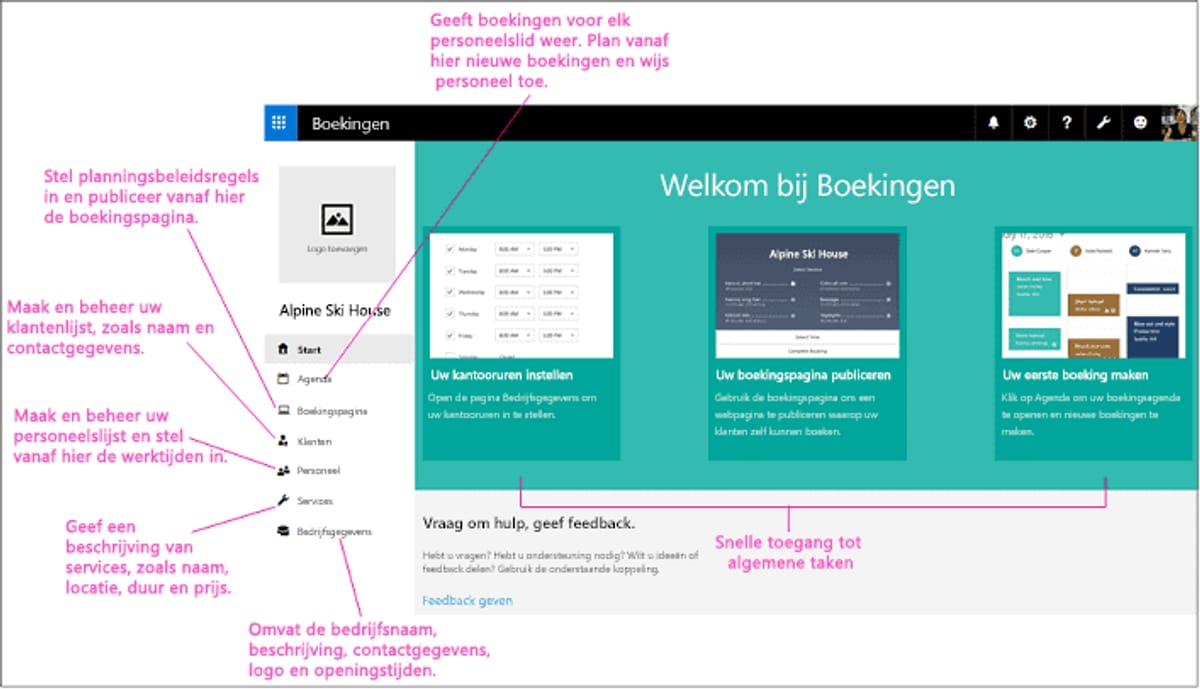 Your business calendar online with Microsoft Bookings ALTA ICT