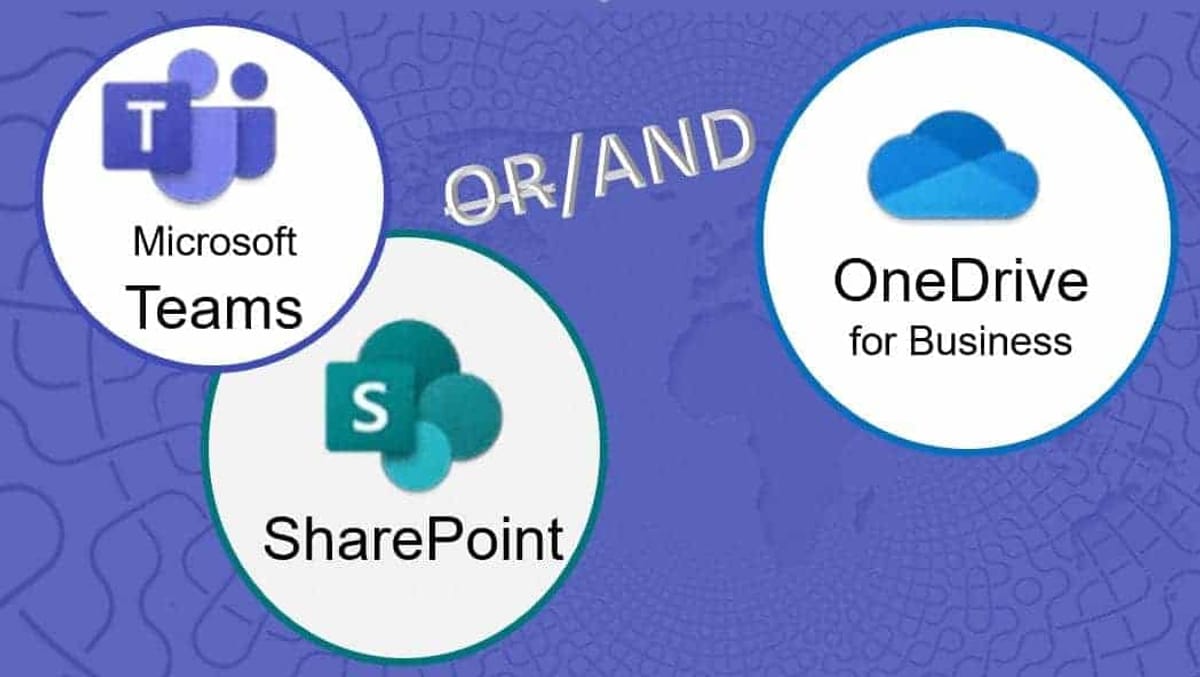 When is the best time to use Microsoft Teams, SharePoint, or OneDrive ...