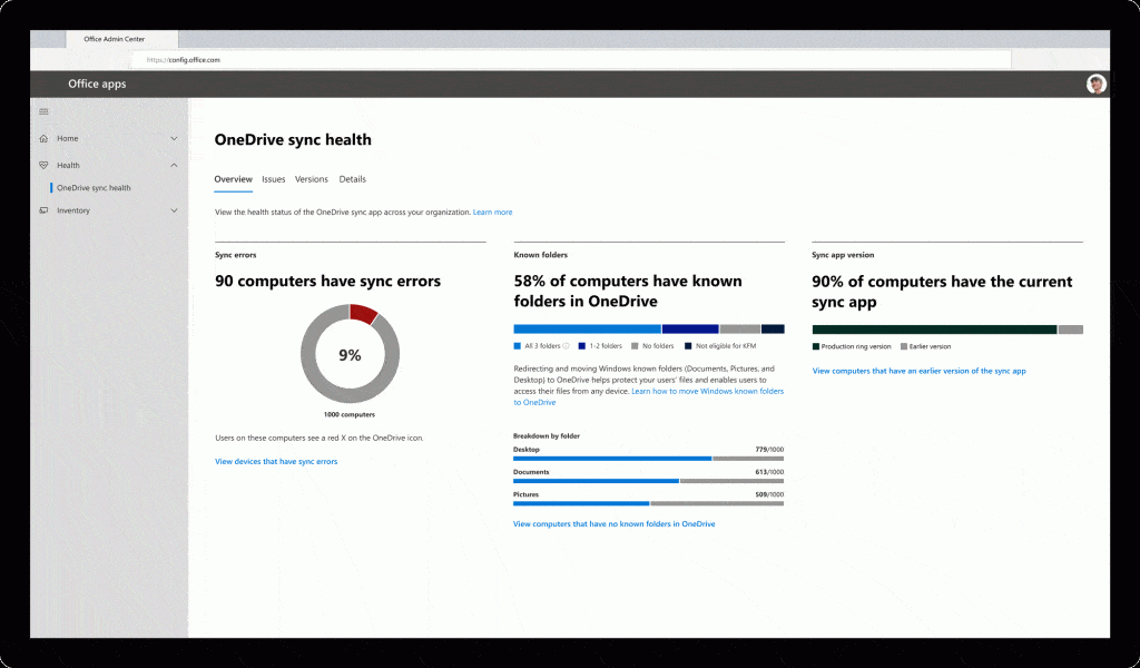 OneDrive Sync Management Reports
