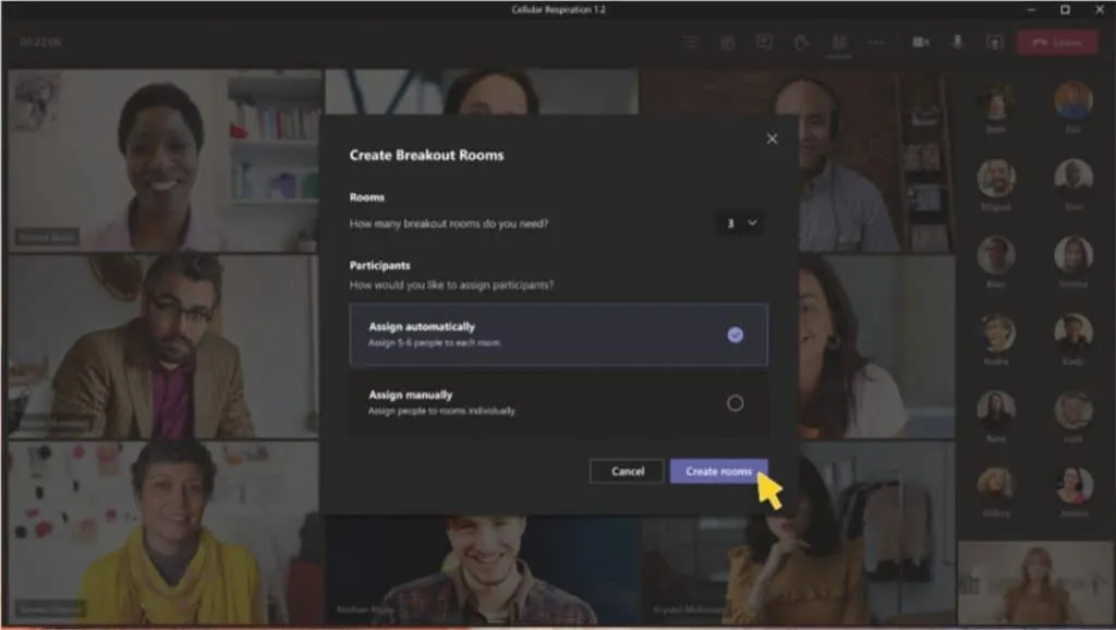 Microsoft Teams-Breakout-Rooms feature