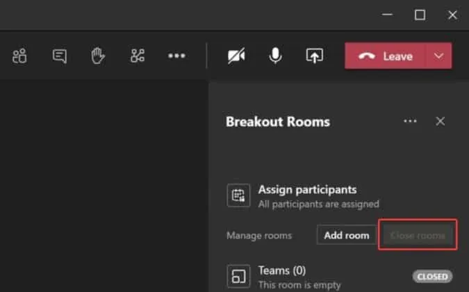 Microsoft Teams-Breakout Rooms