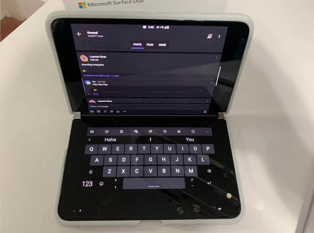 Surface-Duo-Teams-Compose-Modus