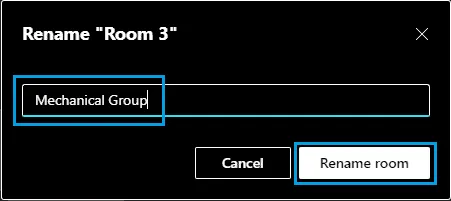 Rename Breakout Room