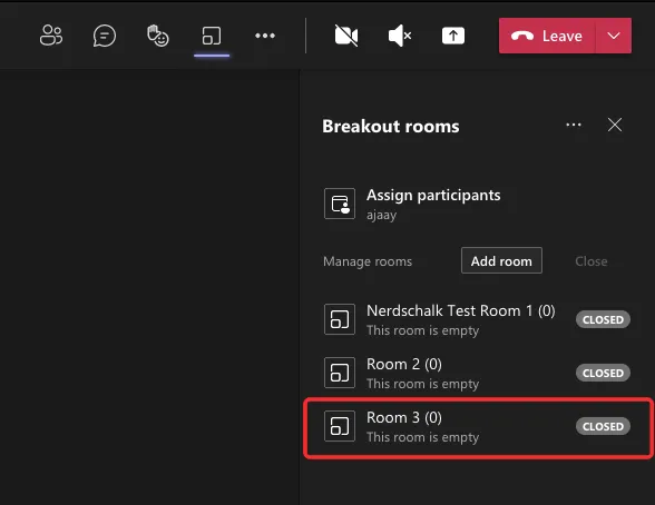 Breakoutrooms maken op Microsoft Teams