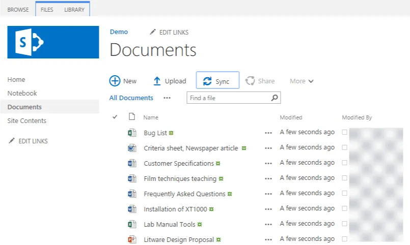 Teams SharePoint documents