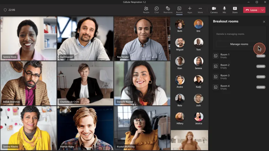 Breakout Rooms in Microsoft Teams