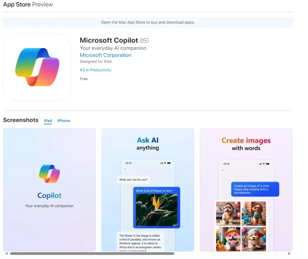 copilot app store