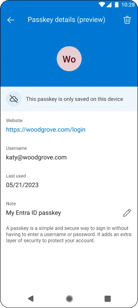 Entra ID Passkey