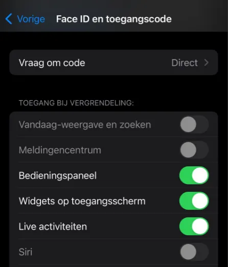 iPhone restriction Intune