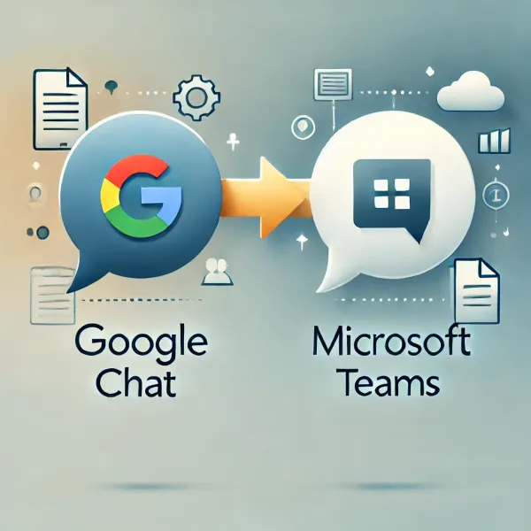 Google Chat naar Microsoft Teams