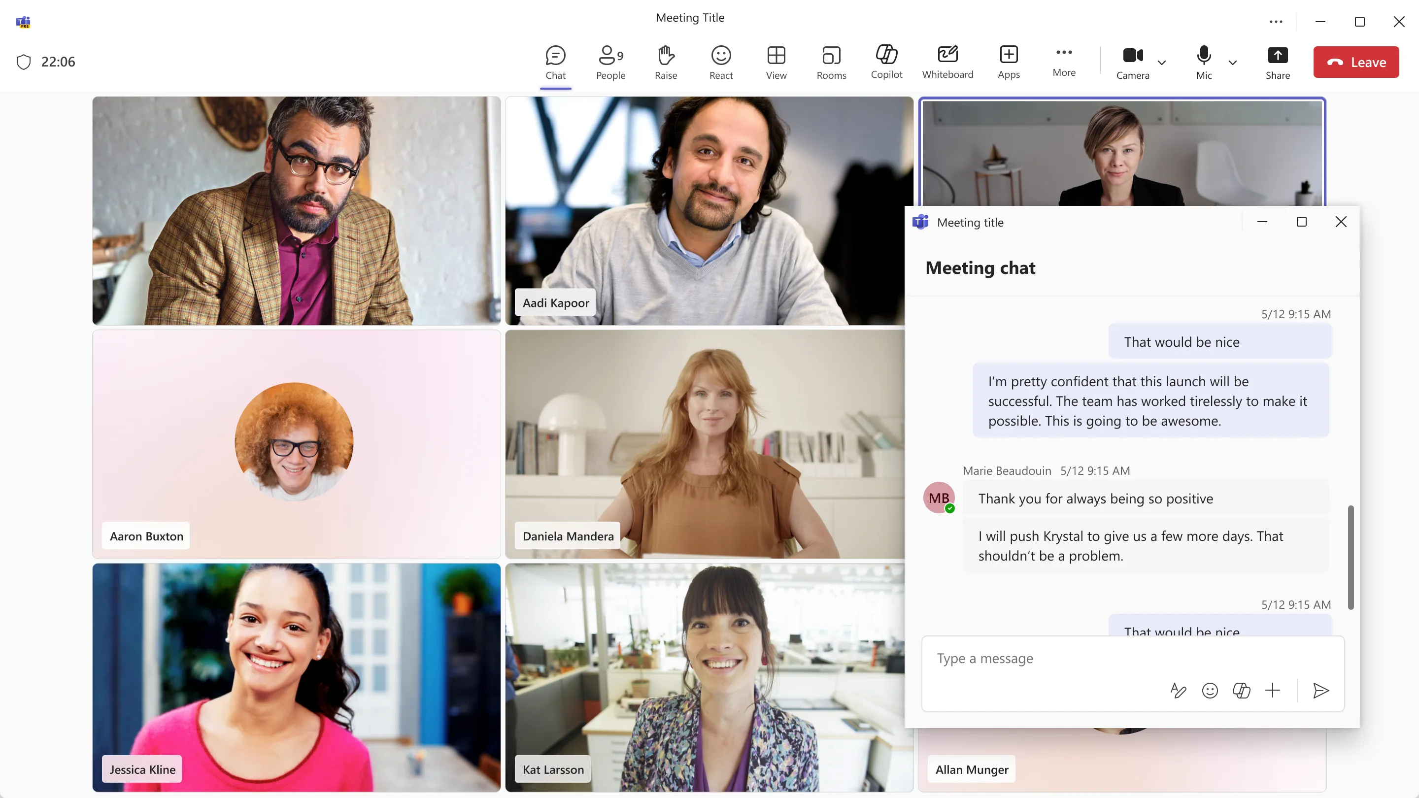 Pop Out Chat Microsoft Teams Meeting