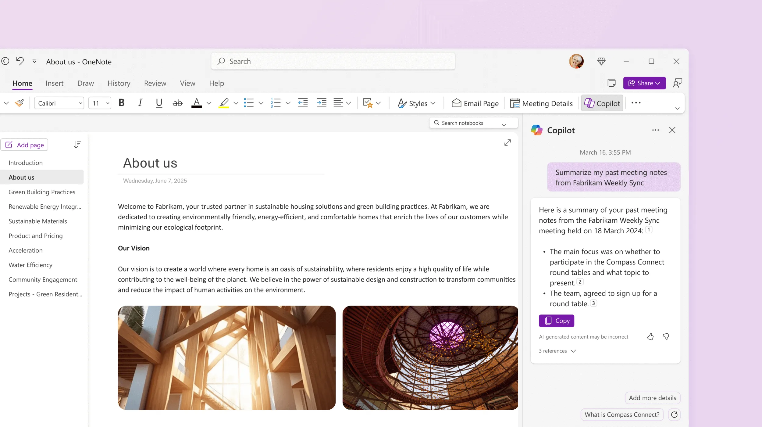 Summarizing your notes in OneNote