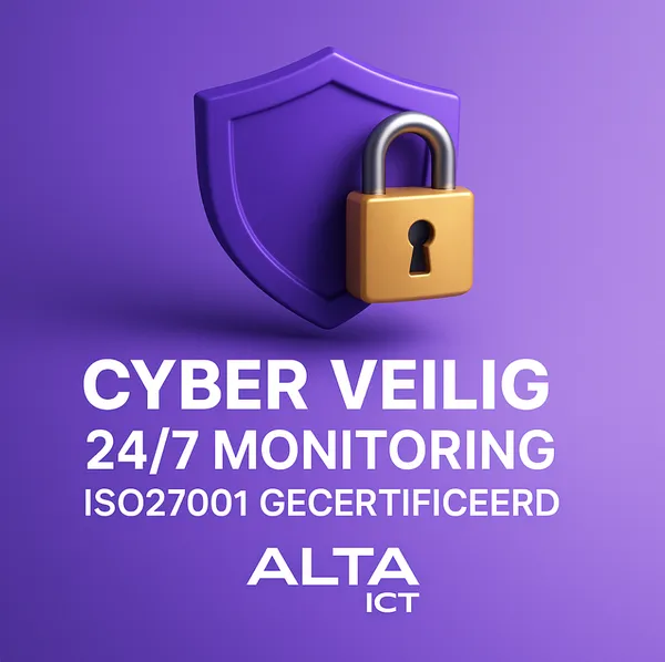 Cyber veilig 247 monitoring ISO27001 gecertificeerd ALTA-ICT