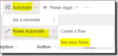 Manage flows and reminders