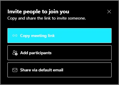 Invite People to Join Meeting in Microsoft Teams