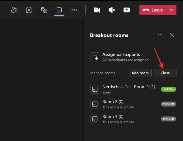 Create breakout rooms on Microsoft Teams