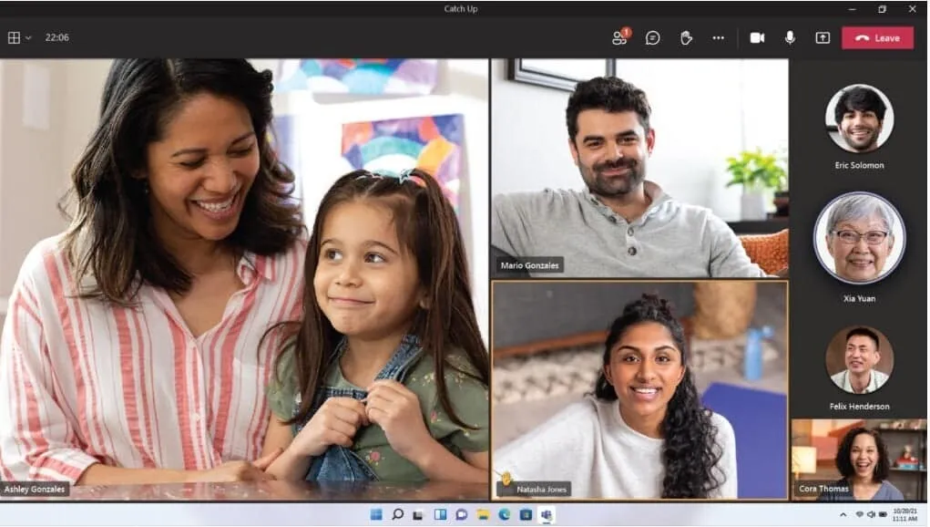 The consumer version of Microsoft Teams is integrated with Office 2021.