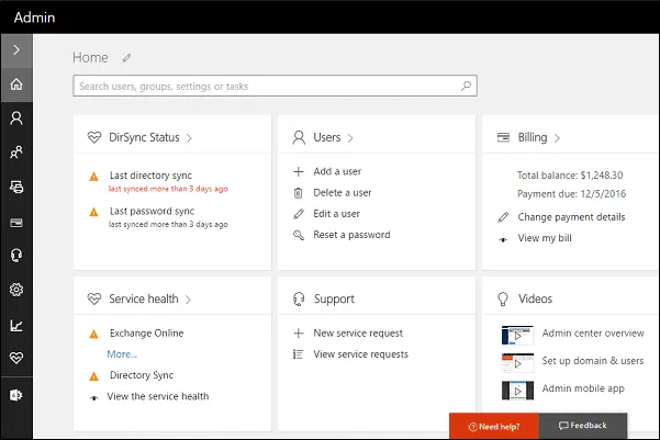 Microsoft 365 Admin Portal