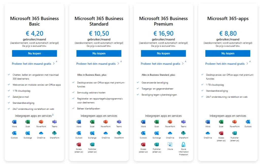 Microsoft 365 licenses