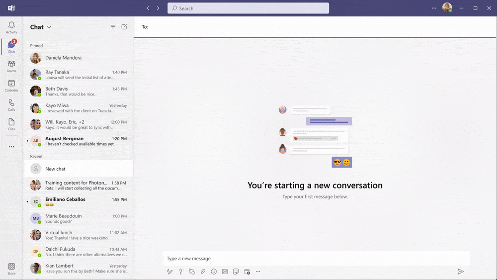 Microsoft Teams enables standard chat between work and personal accounts