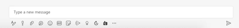 The three dots in the chat area of Microsoft Teams