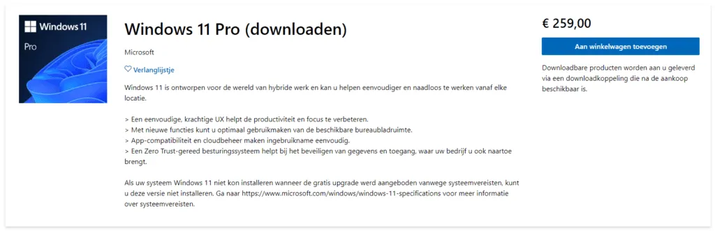 Windows 11 Pro (download)