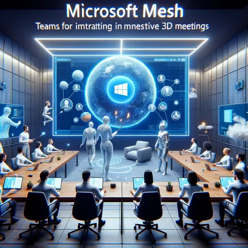 Microsoft Mesh into Teams for immersive 3D meetings