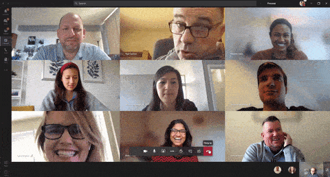 Team meeting with 49 visible attendees - ALTA-ICT