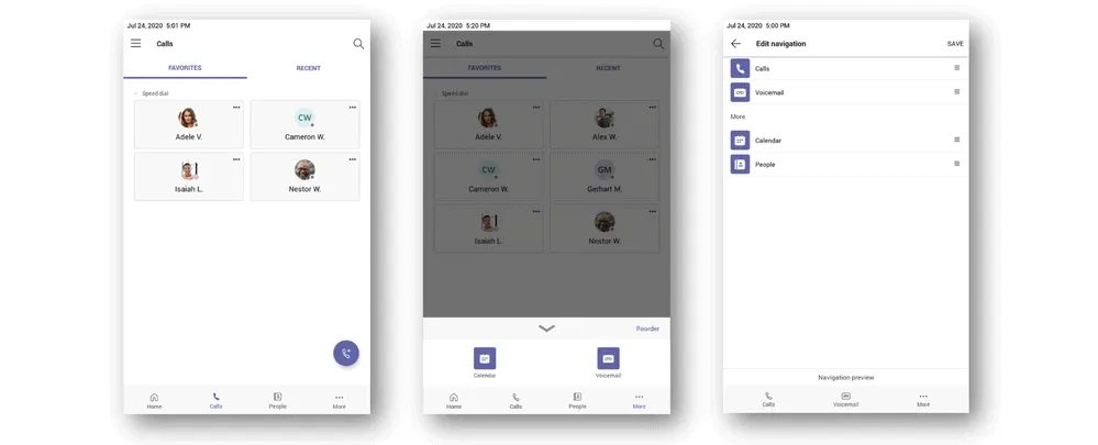 Meer opties om apps opnieuw te ordenen
