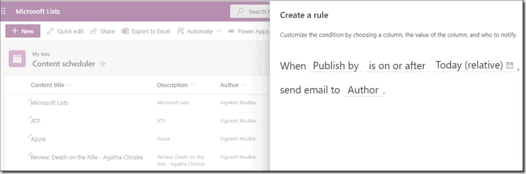 Use case for automation based on input values