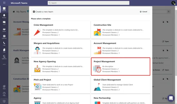 Microsoft Teams Project Management Apps