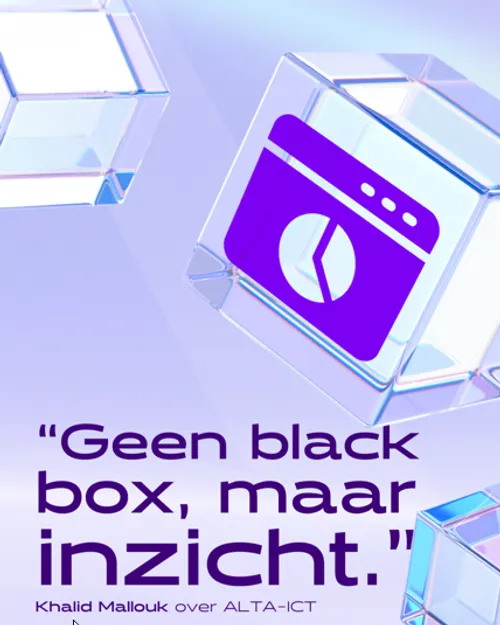 Quote over IT-transparantie ‘Geen black box, maar inzicht.’ – Khalid Mallouk over ALTA-ICT Quote over IT-transparantie 'Geen black box, maar inzicht.' – Khalid Mallouk over ALTA-ICT