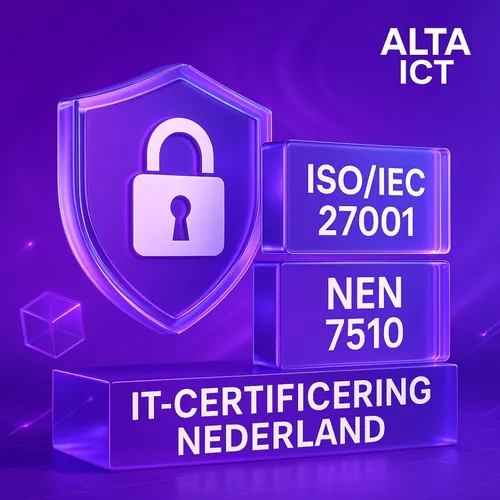 ALTA-ICT ISO27001 en NEN7510 IT-certificering Nederland visueel concept