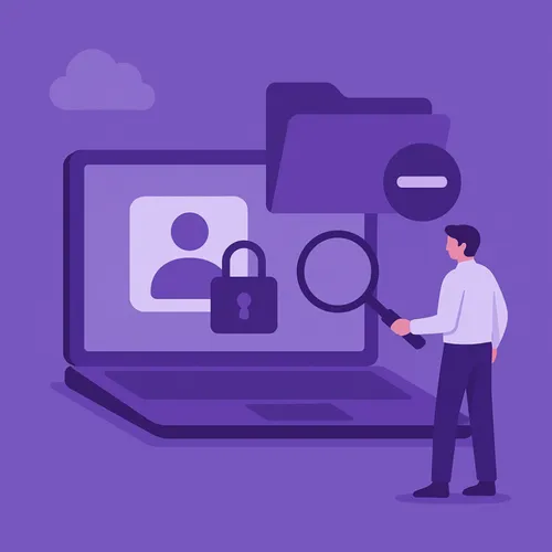 Illustratie van accountbeveiliging en inactieve gebruikers in MKB