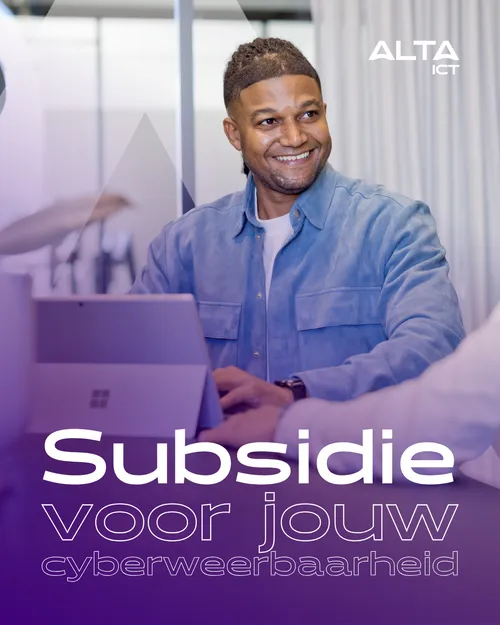 Man met laptop – ALTA-ICT subsidie voor cyberweerbaarheid Man met laptop – ALTA-ICT subsidie voor cyberweerbaarheid