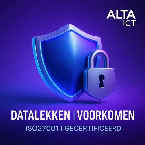 Datalekken voorkomen ISO 27001 gecertificeerd
