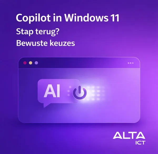 Copilot in Windows 11. Stap terug bewuste keuzes