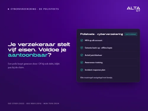 Hero bij cyberverzekeringen: een polistoets met de vijf eisen die verzekeraars aantoonbaar op orde willen zien